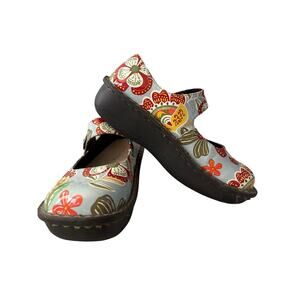 Ingaro Women's Floral Mary Jane Clogs Shoes Size 8